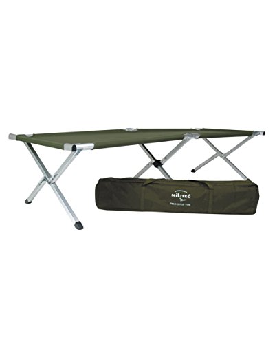 Mil-Tec Aluminium Folding Camp Bed US Style Folding cot with Bag