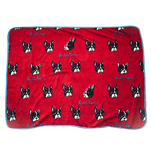 Bosixty Haustier Bettdecke, Katzen Hunde Cartoon Flanell Decke, Multifunktional Notwendige Nap Decke Quilt