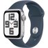 Watch SE (40mm) GPS Smartwatch 2. Gen, Alu mit Sportarmband S/M silber/sturmblau