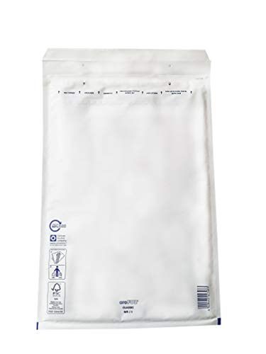Carte Dozio - Weiße gepolsterte Versandtaschen - Innenformat 345 x 470 mm - Packung mit 50 Stück