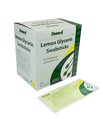 Lemon Glycerin Swabsticks Mundpflegestäbchen mit Geschmack von Romed (750)