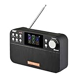 Digitalradio Z3B Dab + / FM RDS, wiederaufladbar, tragbar, wiederaufladbar, kompatibel mit Uhr, Alarm, Timer, Bluetooth und FM-Namen-Station, 6,4 cm (2,4 Zoll)