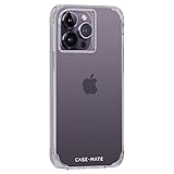 Case-Mate Tough Clear Case Schutzhülle kompatibel mit Apple iPhone 14 Hülle Durchsichtig [Erhöhte Kanten für Display- und Kameraschutz | 3 m Fallschutz | Anti-Vergilbung] - Transparent