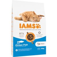 Sparpaket IAMS 2 x Großgebinde - Ausgewachsene Katzen Seefisch - 2 x 10 kg