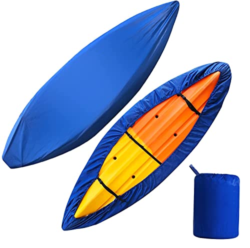 Schleuder Universal Kajak Abdeckung,UV-Schutz Kajak-Kanu-Abdeckung wasserdichte, Staubschutzschild für Kanu-Boot,420D Oxford (5.1-5.5m)