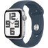 Watch SE (44mm) GPS Smartwatch 2. Gen, Alu mit Sportarmband M/L silber/sturmblau