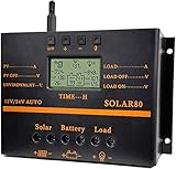 LCD-Anzeige Aktueller Solarladeregler 80A Solarpanel Batterieladeregler Photovoltaik-Stromerzeugung