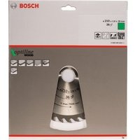 Bosch Accessories Optiline 2608640622 Hartmetall Kreissägeblatt 210 x 30 x 2.8 mm Zähneanzahl: 36 1 St.