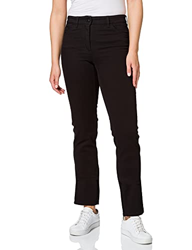 GERRY WEBER Edition Damen 92307-67930 Straight Jeans, Schwarz (Black Black Denim 12800), 40 (Herstellergröße: 40R)