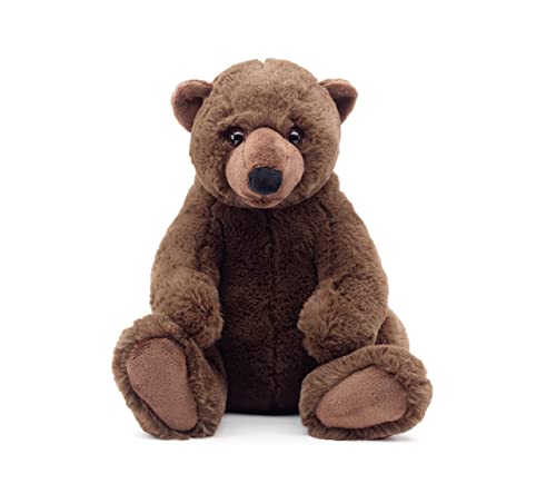 Uni-Toys - Braunbär groß, sitzend - Maxi - superweich - 27 cm (Höhe) - Plüsch-Bär, Teddy, Teddybär - Plüschtier, Kuscheltier