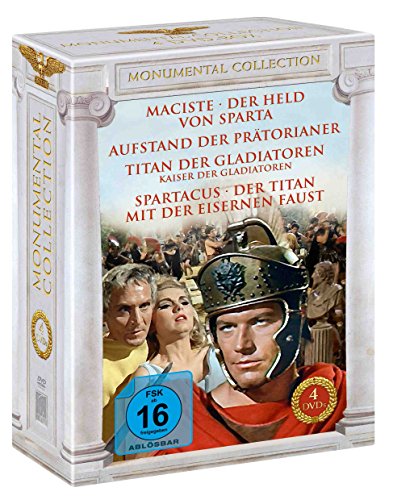 Monumental Collection (4er-Schuber: Titan der Gladiatoren - Aufstand der Prätorianer - Maciste - Spartacus) [4 DVDs]