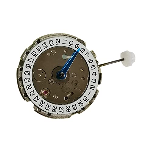 TPPIG GMT2813 Uhrwerk 2813 Vier-Nadel 3 O'Clock Kleiner Kalender Automatisches mechanisches Uhrwerk Ersatz DG3804-3, silber