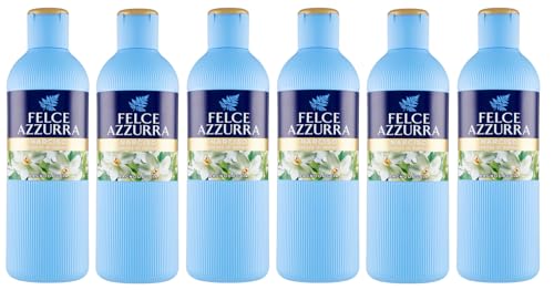 6er-Pack Paglieri Felce Azzurra Bagnodoccia Narciso,Narzisse-Körperwäsche,Duschgel 650ml