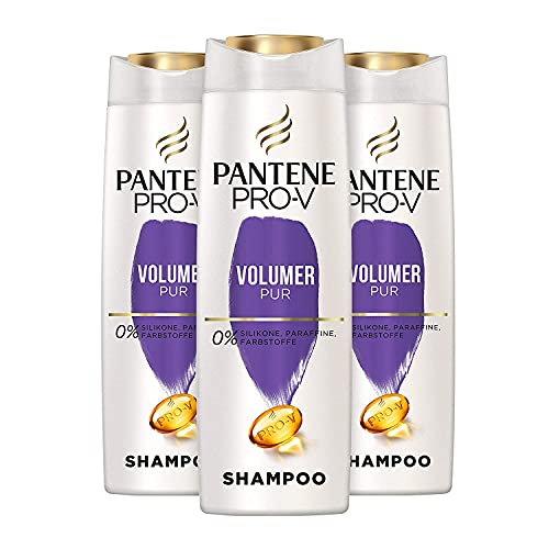 Pantene Pro-V Volumen Pur Shampoo für Feines, Plattes Haar, 3 x 500ml