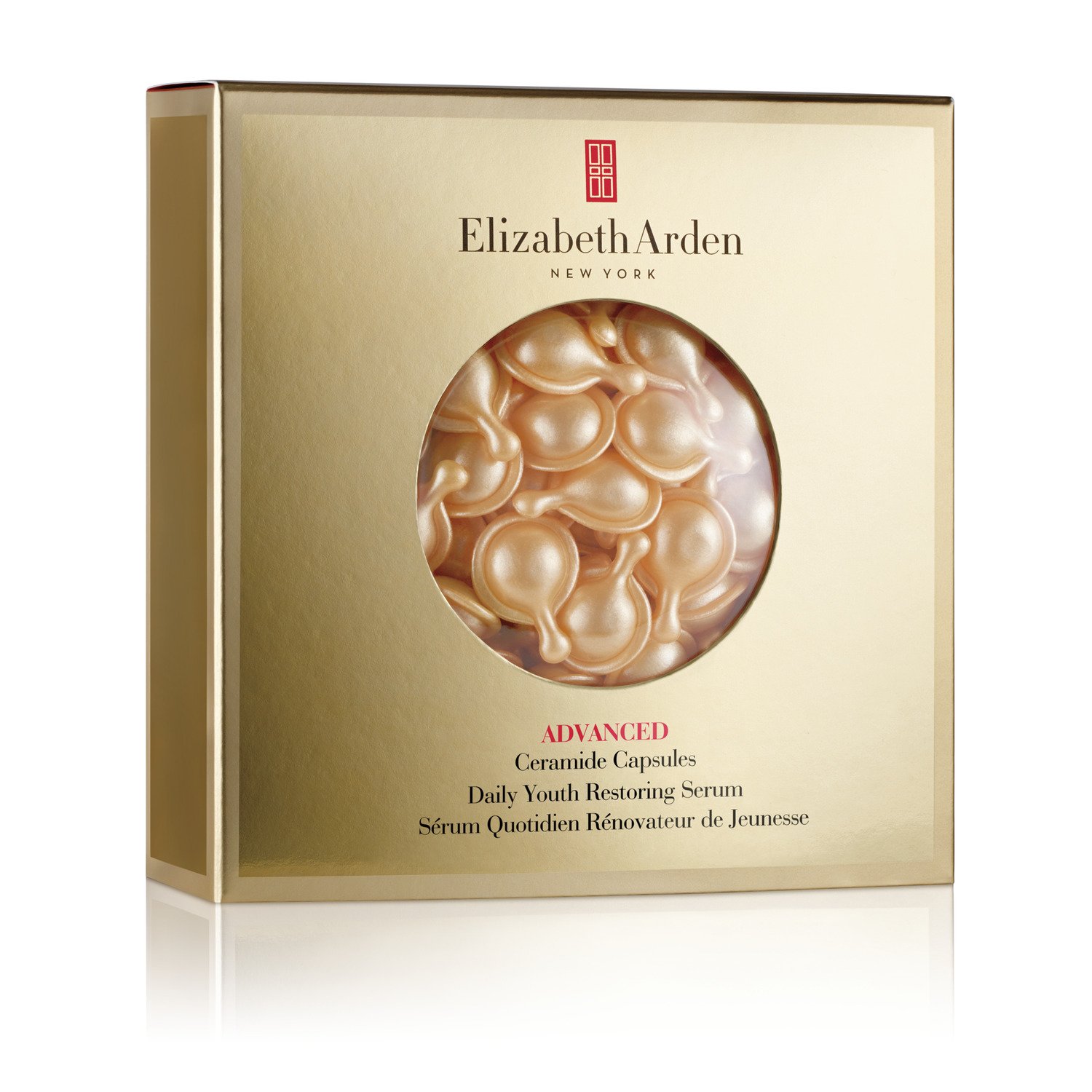 Elizabeth Arden Ceramide Gold Capsules Daily Youth Restoring Serum, Nachfüller, 45 Stück, 21ml