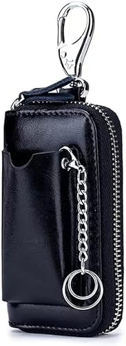 RWCCCRW Schlüsselmappe für Herren, Auto-Schlüsselanhänger, multifunktionaler Reißverschluss, Heimschlüsseltasche, Schlüsselanhänger-Tasche (Farbe: D, Größe