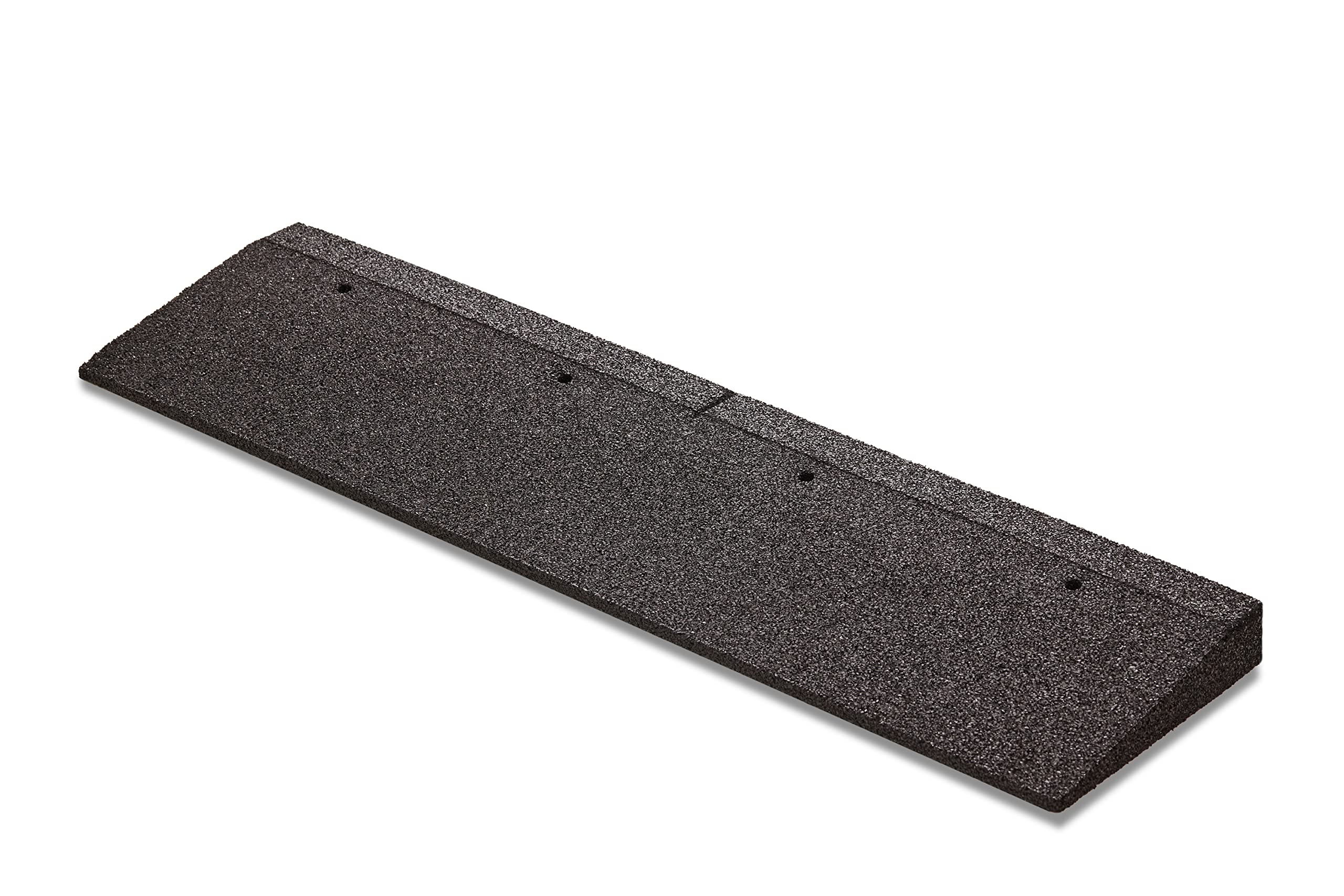bepco Bordsteinkanten-Rampe, LxBxH: 100 x 25 x 5 cm aus Gummi (schwarz) Auffahrrampe,Türschwellenrampe, mit eingelagerten Unterlegscheiben zur Befestigung