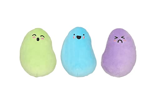 Pearhead Jelly Beans Hundespielzeug Ostern Haustier Spielzeug Pastell Osterei Quietschspielzeug 3er Set