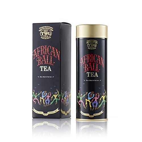 TWG Tea | African Ball Tea, lose Blatt Mischung von Roibusch Oolong und Schwarztee in Haute Couture Geschenkteedose, 100g