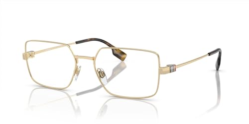 BURBERRY Brille BE 1380 1109 Light Gold, Light Gold, 56/18/145, Hellgold, 56/18/145