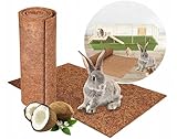 Nager-Teppich aus 100% Kokosfasern 100 x 500 cm / 7mm, Nagermatte geeignet als Käfig Bodenbedeckung für Kaninchen, Meerschweinchen, Hamster, Degus, Ratten und andere Nagetiere - Nagerteppich