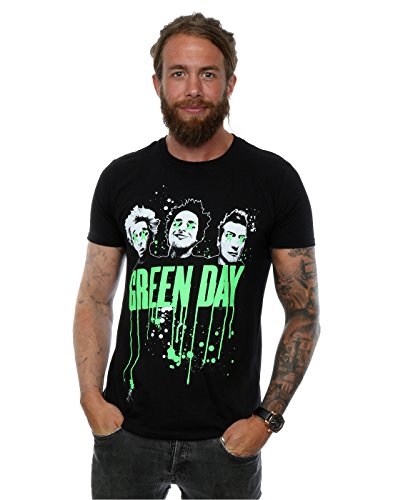 Générique Green Day Herren Band Drip T-Shirt, Schwarz, M