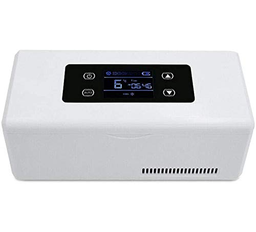 Insulin Kühlbox für Auto,Reise,Zuhause,LED-Anzeige Medikamente Kühlschrank,Tragbarer Insulinkühler Kühlbox Medikamentenkühlschrank 2-8 ° C