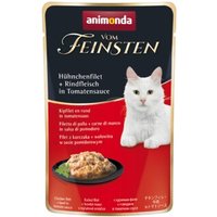 Animonda Vom Feinsten 18x50g mit Hühnchenfilet & Rindfleisch, in Tomatensauce
