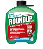 Roundup AC Unkrautfrei, Anwendungsfertiges Spray zur Bekämpfung von Unkräutern, Gräsern und Moos, 3 Liter Sprühsystem