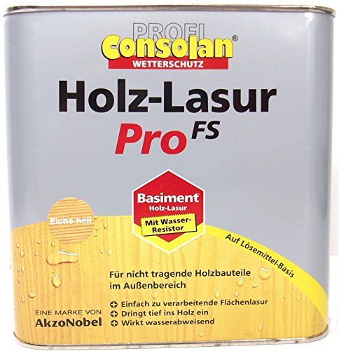 Consolan Holz Lasur Pro FS, 5 Liter in Eiche hell