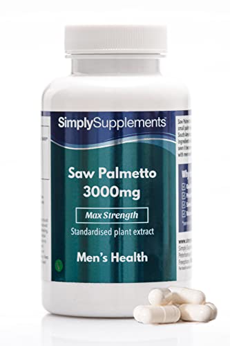 Saw Palmetto (Sägepalme) 3000mg - Geeignet für Veganer - 180 Tabletten - SimplySupplements