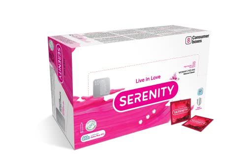 Serenity WOMAN’S FEELING Naturel Classic Ultra Soft condoms. 80 pcs per box