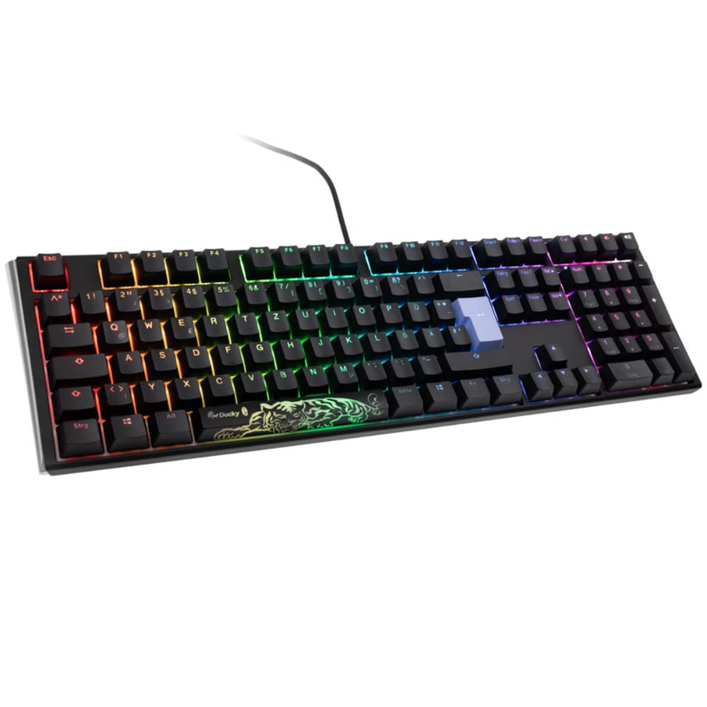 Ducky One 3 Classic Mechanische Tastatur - Mechanical Keyboard - Tastatur Gaming Mechanisch - Gaming Keyboard Mechanical - Mechanische Gaming Tastatur - Fullsize-Format - MX-Blue