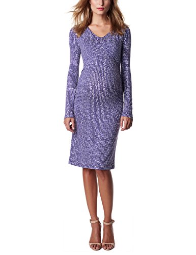 ESPRIT Maternity Damen P84273 Umstandskleid, Mehrfarbig (Columbine Blue 463), 40 (Herstellergröße: L)