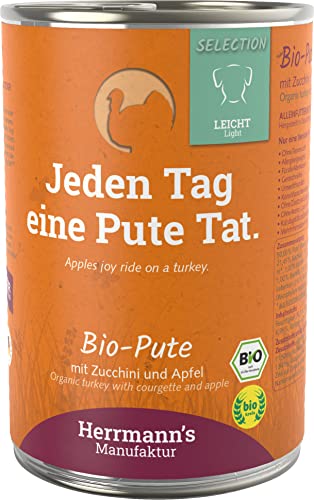 Herrmanns Bio Pute mit Zucchini und Apfel, 12er Pack (12 x 400 g)