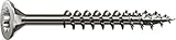 SPAX Universalschraube aus Edelstahl rostfrei A2, 6,0 x 70 mm, 100 Stück, T-STAR plus, Senkkopf, Teilgewinde, 4CUT, 0197000600703