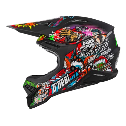 O'Neal 3 Series Crank 2.0 Motocross Enduro MTB Helm schwarz/Multi 2020 Oneal: Größe: L (59-60cm)