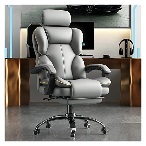 Computerstuhl, The Live Gaming Stuhl mit Fußstütze, 130° Rückenlehnenverstellung, 360° Dreh- und Höhenverstellung, Lazy Swivel Bürostuhl, für Schlafsäle, Schlafzimmer, Computerspiele