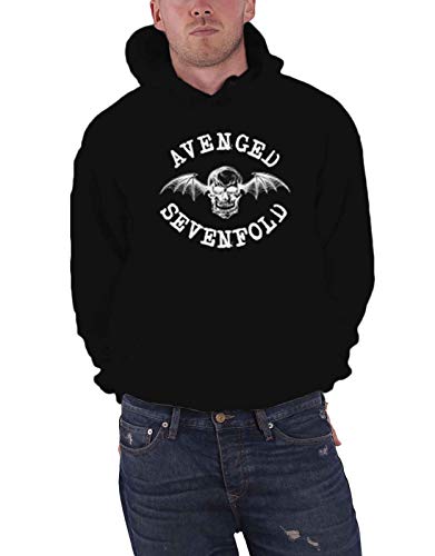 Avenged Sevenfold Logo offiziell Herren Nue Schwarz Pullover Kapuzenpullover