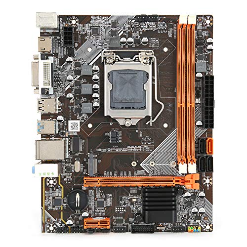 Desktop-Computer M-ATX Motherboard, DDR3 LGA1155 CPU für Intel B75 Mainboard, RTL8111H Gigabit Netzwerkkarte, M.2 NVME + NGFF Dual-Mode, SATA3.0/USB3.0/6-Kanal Audio Chip