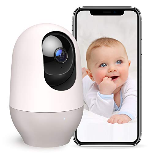 WLAN Kamera, Nooie 1080P 360 Grad Überwachungskamera Babyphone Indoor IP Kamera mit Bewegungsverfolgung, Haustier/Haus Monitor Zwei-Wege-Audio Nachtsicht, kompatibel mit IOS/Android