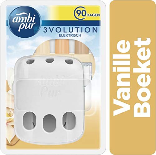 Ambi Pur 3er Pack Starter Set 3volution Device + Nachfüllung Vanille Bouquet - 20 ml