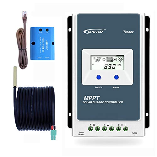 EPEVER MPPT Solar Ladegerät Tracer AN Serie 10A / 20A / 30A / 40A mit 12V / 24V DC Automatische Identifizierung Systemspannung(30A+Wifi+RTS)