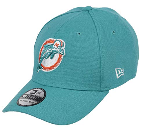 New Era Miami Dolphins 39thirty Stretch Cap NFL Core Edition Turquoise - S-M