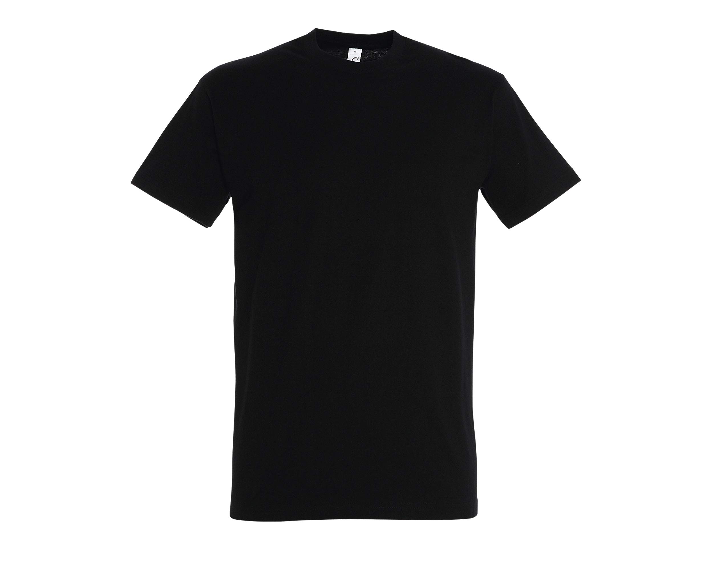 Sols 12er Pack s Imperial T-Shirts Übergrößen XS bis 5XL (L, Schwarz)