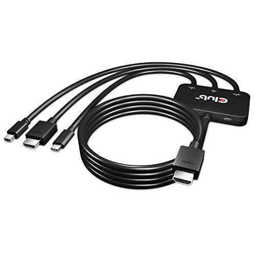 Club3D Adapter USB-C/HDMI/Mini-DP > HDMI aktiv, CAC-1630