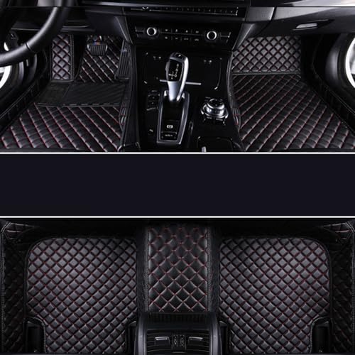 Auto Fußmatten für Volkswagen VW Golf GTI 2016-2023, wasserdichte Fussmatten Voller Bedeckter Schutz Antirutschmatten Leder Bodenmatte Schutz Zubehör,B