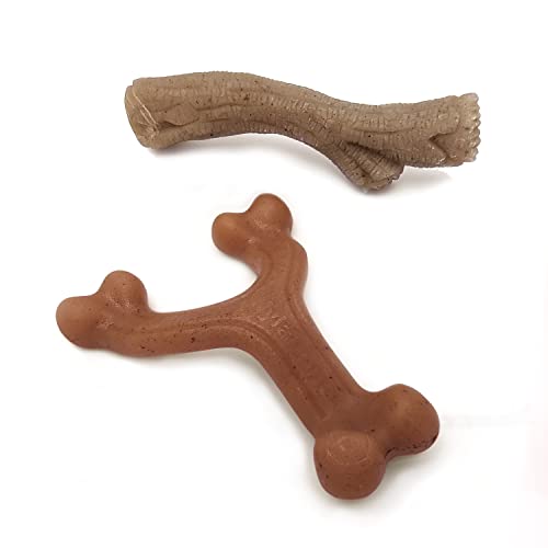 Nylabone Gourmet Style Kauspielzeug für Hunde, Speck und Erdnussbutter, klein/normal, 2 Stück