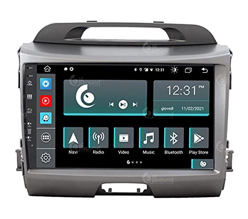 Personalisiertes Autoradio für Kia Sportage mit Kamera und Infinity-Verstärker als Standard Android GPS Bluetooth WiFi USB DAB+ Touchscreen 9" 8core Carplay AndroidAuto