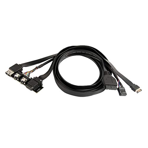 Silverstone G11313530-RT - I/O Port Upgrade auf USB 3.1 Gen. 2 (10Gb/s), Type C Connector, Flexible Flache Kabel
